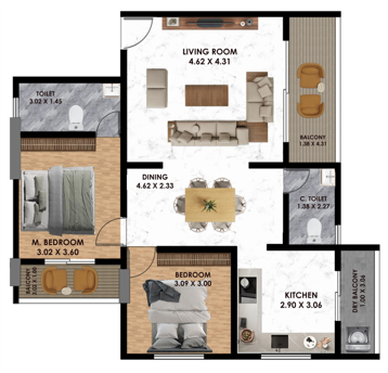 2 BHK